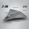 Aetheria Fighter Bomber J-36 Fighter Aircraft Bricks Set, Triple Engine Military Airplanes Designed by bru_bri_mocs, Collectors & Enthusiasts for Adult - 1536 Pieces view 4