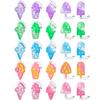 25Pcs Mini Ice Cream Pop Keychain Fidget Toys, Ice Cream Party Favors Supplies, Silicone Mini Pop Toys Birthday for Kids Anxiety Stress Reliever for Adults view 1
