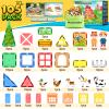 105 PCS Magnetic Tiles with Farm Animals, Magnetic Blocks Building Toys for 3+ Year Old Toddler, Construction STEM Magnet Toys Gift for Kids, Boys and Girls 3 4 5 6 7 8+ Year Old view 2
