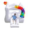 AirMyFun White Bounce House for Kids 3-8, Bounce House with Slide, Indoor Outdoor Inflatable Bounce House Playset with Air Blower, Jumping Castle  Safe Fun for Toddlers view 1