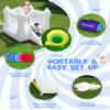 AirMyFun White Bounce House for Kids 3-8, Bounce House with Slide, Indoor Outdoor Inflatable Bounce House Playset with Air Blower, Jumping Castle  Safe Fun for Toddlers view 3
