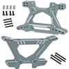 BRCatWPark Aluminium Shock Tower Shock Mounts Upgrades Part for 1/10 Slash Rustler Stampede Jato 4X4 (VXL)(BL-2s) 4WD,F0rd Fiesta ST Rally (VXL)(BL-2s),RC Front Rear Shock Mounts Hops Up,Titanium view 1