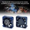2 Pack 40mm Motor Cooling Fan 16000RPM RC Cooling Fan ESC Heat Dissipation for 1/10 1/8 RC Car (Black Blue) view 2