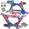 BRCatWPark Aluminium Shock Tower Shock Mounts Upgrades Part for 1/10 Slash Rustler Stampede Jato 4X4 (VXL)(BL-2s) 4WD,F0rd Fiesta ST Rally (VXL)(BL-2s),RC Front Rear Shock Mounts Hops Up,Colorful view 1