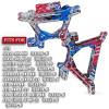 BRCatWPark Aluminium Shock Tower Shock Mounts Upgrades Part for 1/10 Slash Rustler Stampede Jato 4X4 (VXL)(BL-2s) 4WD,F0rd Fiesta ST Rally (VXL)(BL-2s),RC Front Rear Shock Mounts Hops Up,Colorful view 2
