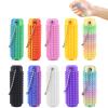 10 Pcs Little Ouchies Pain Fidget, Pain stim Toys, Portable Pain Stim Fidget Keychain for Adults 3D Printed Spiky Grippie Stim Key Pendant for Anxiety Relief Positive, Novelty Gifts for Friends view 1