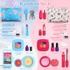 Woumserta Pretend Makeup Kit for Kids 3-5, Blue Fake Makeup Set for Toddlers Girls, Play Makeup Gifts for Little Girls Age 3 4 5 6 7 Year Old, Make Up Toys Birthday (Blue) view 2