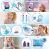Woumserta Pretend Makeup Kit for Kids 3-5, Blue Fake Makeup Set for Toddlers Girls, Play Makeup Gifts for Little Girls Age 3 4 5 6 7 Year Old, Make Up Toys Birthday (Blue) view 3