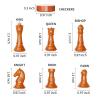 13 Inch Chess Set and Magnetic Chess Board  2-in-1 Foldable Plastic Travel Board Game, Classic Strategy Toy for Kids, Adults, Beginners and Tournament Players view 3