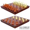 13 Inch Chess Set and Magnetic Chess Board  2-in-1 Foldable Plastic Travel Board Game, Classic Strategy Toy for Kids, Adults, Beginners and Tournament Players view 4
