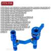 BRCatWPark Aluminium Steering Bellcrank Upgrades Part for 1/10 Slash Rustler Stampede 4X4 VXL BL-2s Hoss 4WD VXL,RC Steering Bellcrank Steering Link Hops up,w/Ball Bearings,Navy Blue view 2