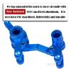 BRCatWPark Aluminium Steering Bellcrank Upgrades Part for 1/10 Slash Rustler Stampede 4X4 VXL BL-2s Hoss 4WD VXL,RC Steering Bellcrank Steering Link Hops up,w/Ball Bearings,Navy Blue view 3