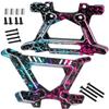 BRCatWPark Aluminium Shock Tower Shock Mounts Upgrades Part for 1/10 Slash Rustler Stampede Jato 4X4 (VXL)(BL-2s) 4WD,F0rd Fiesta ST Rally (VXL)(BL-2s),RC Front Rear Shock Mounts Hops Up,Colour view 1