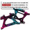 BRCatWPark Aluminium Shock Tower Shock Mounts Upgrades Part for 1/10 Slash Rustler Stampede Jato 4X4 (VXL)(BL-2s) 4WD,F0rd Fiesta ST Rally (VXL)(BL-2s),RC Front Rear Shock Mounts Hops Up,Colour view 3