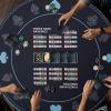 AQQA 47-Inch Round Poker Table Mat with Hand Rankings - Waterproof & Durable Texas Hold'em Mat, Foldable Poker Game Mat for Home Games, Tournaments, Card Nights (Foldable Design) view 4
