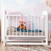 Homoyoyo 4 PCS Baby Pull up Rings: Baby Walking Exercises Assistant Rings,Play Gym Stand Up Assistant Bed -Infant to Stand Toys Crib Walking for Infant Toddler (Pink+White) view 3