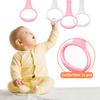Homoyoyo 4 PCS Baby Pull up Rings: Baby Walking Exercises Assistant Rings,Play Gym Stand Up Assistant Bed -Infant to Stand Toys Crib Walking for Infant Toddler (Pink+White) view 4