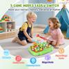 YOHOOLYO Whack A Mole Game for Toddlers, Interactive Pounding Toy for 3 Year Old Boys and Girls, Educational Whack Mole Game for Kids with Sound and Light, Gifts for Ages 3+, 2 Hammers & 5 Modes view 4
