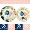 100 Pcs Baby Gender Reveal Decorations Boy or Girl Gender Reveal Party Tableware Includes Plates, Forks, Napkins for Baby Shower Reveal Party Supplies Decorations Favors view 4