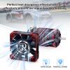 2 Pack Aluminum Motor Cooling Fan 40mm,16000RPM RC Car Fan ESC Heatsink for 1/10 1/8 Brushless Motor RC Car (Black Red) view 4