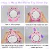 FIOBEE Tummy Time Toys Baby Mirror Tummy Time with Crinkle & Jingle Sounds Large Baby Sensory Toys for Infant Ages 0 3 6 Months and Up Newborn Training Essentials, Pink Rabbit view 4