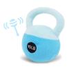 June Garden 5" My First Kettlebell Sensory Toy for Infants  Soft Baby Rattle Toy in Blue  Safe and Easy to Grip  Perfect Baby Shower Gift for Active Parents view 2