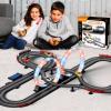 Slot Car Race Track 1:43 Scale For Kids LED Tracks Electric Powered Dual Racing 4 Cars with Headlights Toy Big Track Sets Gift for Boys Children 6+ Years Old view 3