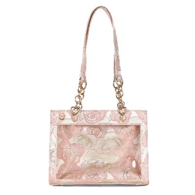 Seraphim Flower Pattern Pain Bag, Rose Pink