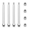 4Pcs Steel 4X56mm Threaded Hinge Pins A-arm Pins 70510 & M3 Nut for 1/5 Traxxas X-Maxx XMAXX RC Car Upgrades Parts Accessories view 2