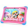 Fivahiva Kids Tablet 10 inch Android 14 with Case for Kid 3-12, Octa-core, 64GB (512GB Expansion), WiFi 6, Parental Controls, Google Kids Space, Great Gift for ToddlerPink view 1