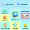 Fivahiva Kids Tablet 10 inch Android 14 with Case for Kid 3-12, Octa-core, 64GB (512GB Expansion), WiFi 6, Parental Controls, Google Kids Space, Great Gift for ToddlerPink view 2