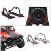 100% Metal Stinger Bumper Front Rear Bumper Electric Winch Spare tire Bracket for 1/10 RC Tracked Vehicle TRX4 axial SCX10 90046(Black) view 3