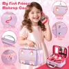 Woumserta Girl Gift Pretend Makeup for Toddlers 3-5 4-6, Fake Makeup Set with Cat Commetic Case, Play Makeup for Kids Age 3 4 5 Year Old, Toddler Make Up Kit for Little Girls Birthday view 2