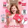 Woumserta Girl Gift Pretend Makeup for Toddlers 3-5 4-6, Fake Makeup Set with Cat Commetic Case, Play Makeup for Kids Age 3 4 5 Year Old, Toddler Make Up Kit for Little Girls Birthday view 4