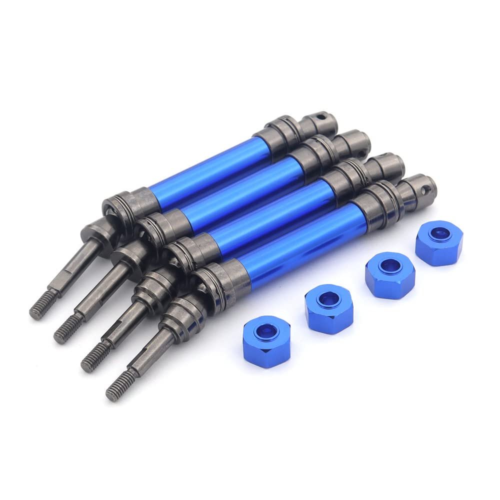 CVD Steel Front Rear Drive Shaft Assembly Heavy Duty for 1/10 Traxxas-s Slash 4X4 Stampede VXL 2WD 6851R 6851X 6852R 6852X(Blue FR)