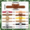 12 PCS Stuffed Jungle Animal Slap Bracelets Plush Animal Snap Bracelets Cute Wrist Slap Band Toy Wrist Animals Wrist Pets Slap Bracelet Wrist Toy for Boys Girls Birthday Gifts Party Favors 12 Styles view 2