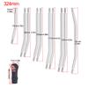 10Pcs Stainless Steel Links Rod Set with Ball End 313/324mm Wheelbase for 1/10 RC Crawler Car Axial SCX10 TRX4 Upgrade Parts (324mm) view 2