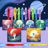 EODVICS Invisible Ink Pens 12 Pack with Notebook and UV Pen Light, Party Favors for Kids 8-12, Christmas Stocking Stuffers, Thanksgiving Halloween Goodie Bag Gifts view 2
