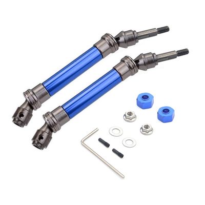 CVD Steel Front Rear Drive Shaft Assembly Heavy Duty for 1/10 Traxxas-s Slash 4X4 Stampede VXL 2WD 6851R 6851X 6852R 6852X(Blue F)