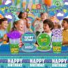 170pcs Video Game Party Supplies for Boys 1st 2nd Kids Video Games First Birthday Party Decorations Including Paper Plates Napkins Paper Cups Tablecloth Balloons Banners For 24 Guests view 2