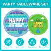 170pcs Video Game Party Supplies for Boys 1st 2nd Kids Video Games First Birthday Party Decorations Including Paper Plates Napkins Paper Cups Tablecloth Balloons Banners For 24 Guests view 4