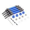 CVD Steel Front Rear Drive Shaft Assembly Heavy Duty for 1/10 Traxxas-s Slash 4X4 Stampede VXL 2WD 6851R 6851X 6852R 6852X(Blue R) view 3