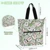 Amooorous Decorative Kids Tote Bags for Kids Women Men, Mahjong Chinese Green Water-resistant Teacher Tote Bags Handbags with Inner Pockets for School Shopping Grocery Rainbow para guardar libros view 4