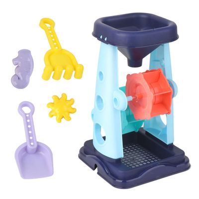 BESPORTBLE 5pcs 1 Set Beach Set Sand Tools Kit for Creative Sand Shovel and Accessories in Blue for Beach Pool Backyard Fun Random Color