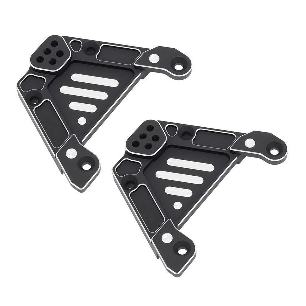 CNC Aluminum Front Rear Shock Absorber Bracket Bumper Mount for 1/6 RC Crawler Axial SCX6 Jeep JLU Wrangler Upgrade Accessories(Rear Shock Hoops)