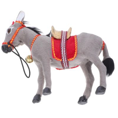 Alipis Donkey Figurine Model Realistic Plastic Simulation Animal for Educational Play Miniature Donkey Decoration for Schools Homes and Experience Centers