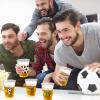 100Pcs Soccer Party Decorations Cups, 12 OZ Disposable Plastic Drinking Cups for Sports Themed Tailgate Events Game Day Football Soccer Birthday Party Decor Supplies Favors view 3