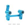 CNC Aluminum Modification Steering Group Assembly with Bearings for 1/14 MJX 14209 14210 RC Car Metal Upgrade Parts(Black Set 3) view 3