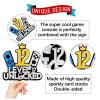 12th Birthday Video Game Cake Topper - Glittery Game Controller Picks for Epic Gaming Party Decor | 1PC Happy 12 Years Cake Decoration Supplies (gold 12) view 2
