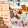 100Pcs Western Cowboy Plastic Cups,12 OZ Disposable Cowboy Themed Drinking Cups for Western Themed Parties, Tailgate Events,Wedding Birthday Party Supplies Decorations Favors view 2
